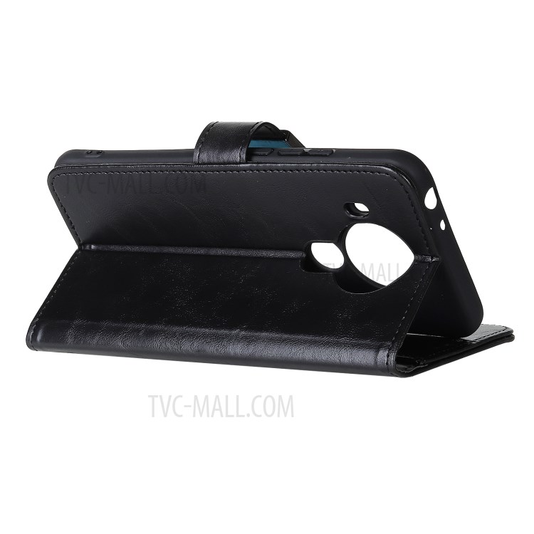 PU Leather + TPU Cool Design Stand Shell Protective Cover for Nokia 5.4 - Black-4