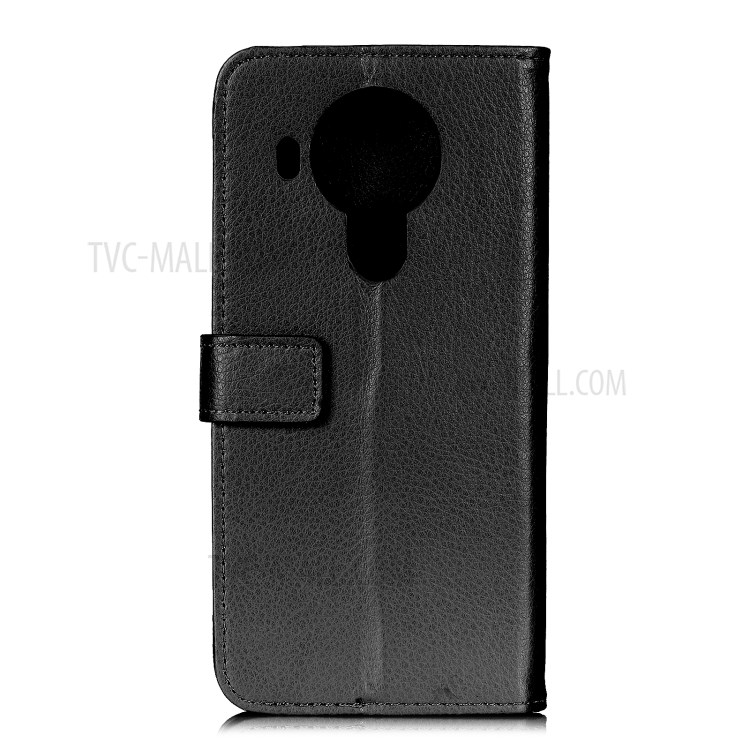 For Nokia 5.4 Litchi Texture Wallet Leather Case Mobile Phone Accessory - Black-3