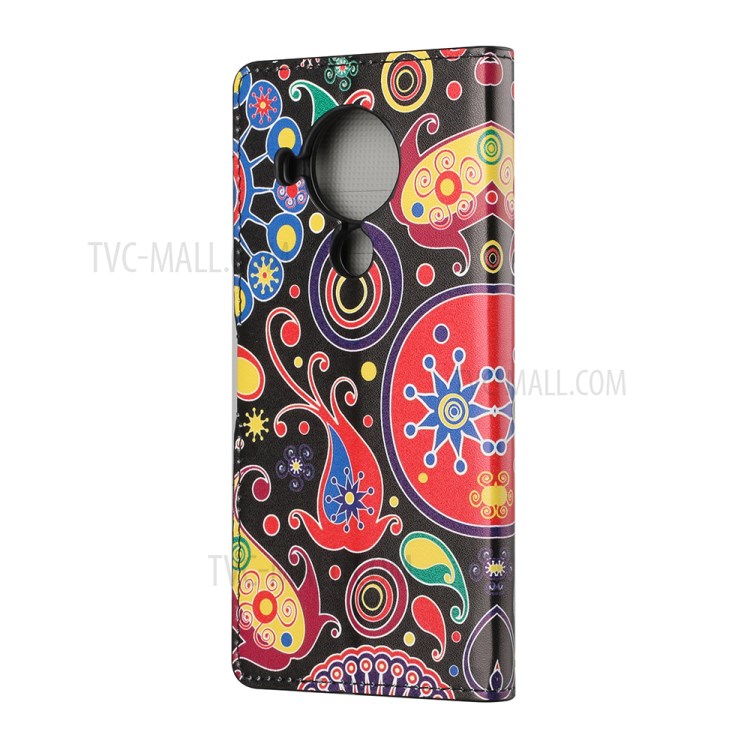 Protective Cover for Nokia 5.4 Wallet Pattern Printing Leather Phone Shell - Circle-3