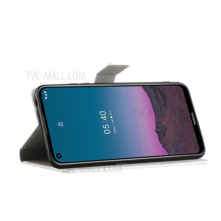 Protective Cover for Nokia 5.4 Wallet Pattern Printing Leather Phone Shell - Circle-5