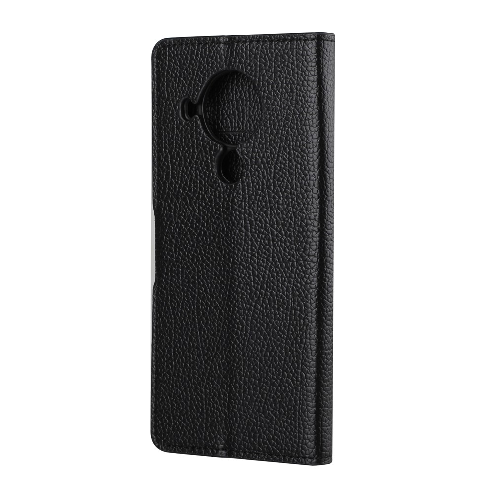 Litchi Skin Wallet Leather Shell for Nokia 5.4 Protector Flip Cover-4
