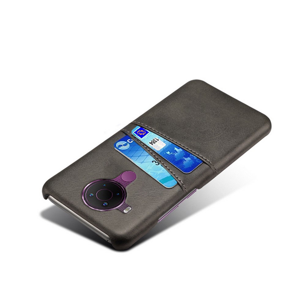 KSQ PU Leather Coated Plastic Case with Double Card Slots for Nokia 5.4 - Black-4