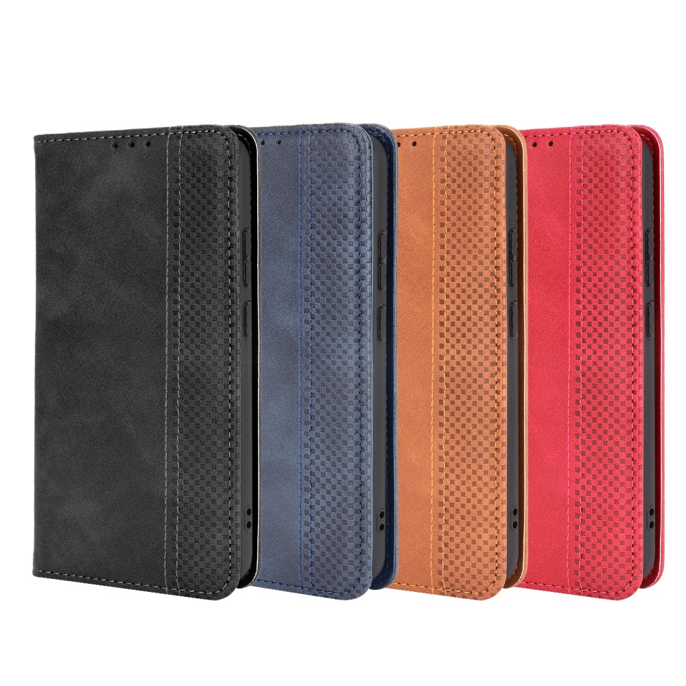 Magnetic Vintage Style Phone Case Wallet Stand Leather Cover for Nokia 7.3 - Black-9