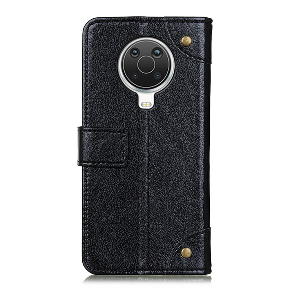 Nappa Texture Wallet Leather Cell Phone Case for Nokia 6.3 - Black-3
