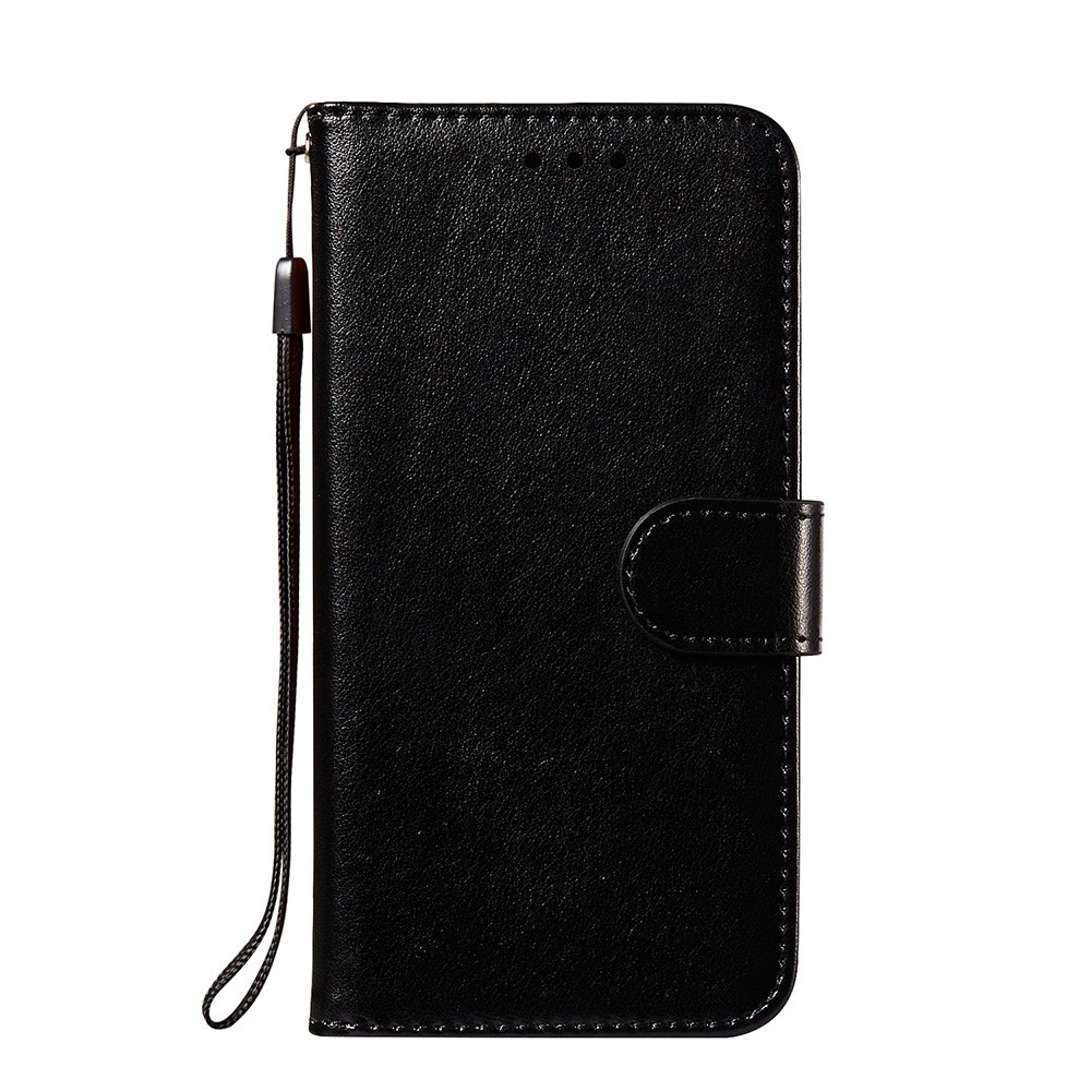 Dual-sided Magnetic Clasp Leather Wallet Stand Phone Case Shell for Nokia 8.3 5G - Black-5