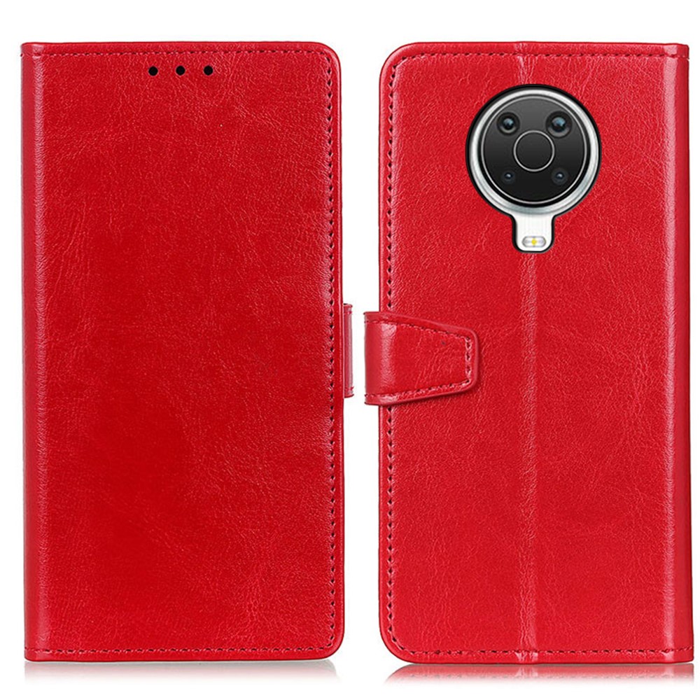 Wallet Stand Design PU Leather Protective Shell Case for Nokia 6.3 - Red-1