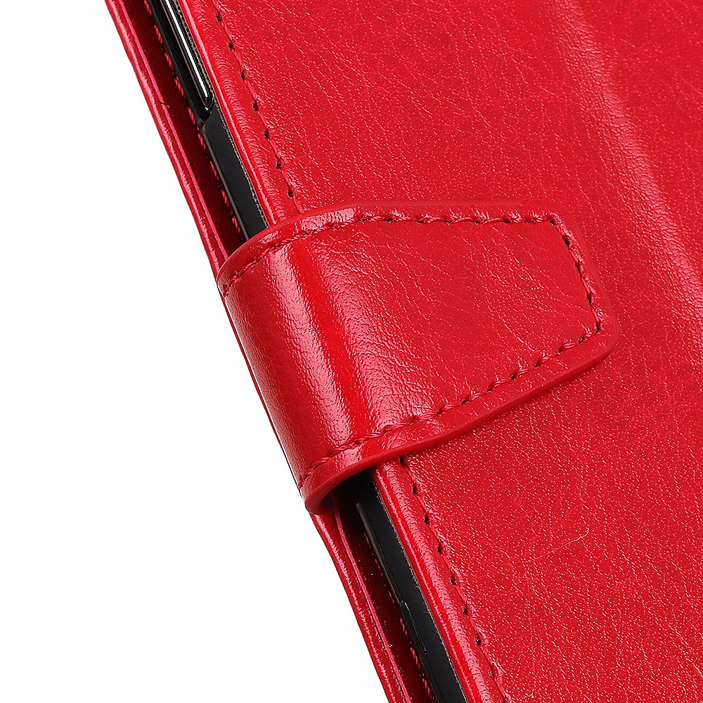 Wallet Stand Design PU Leather Protective Shell Case for Nokia 6.3 - Red-9