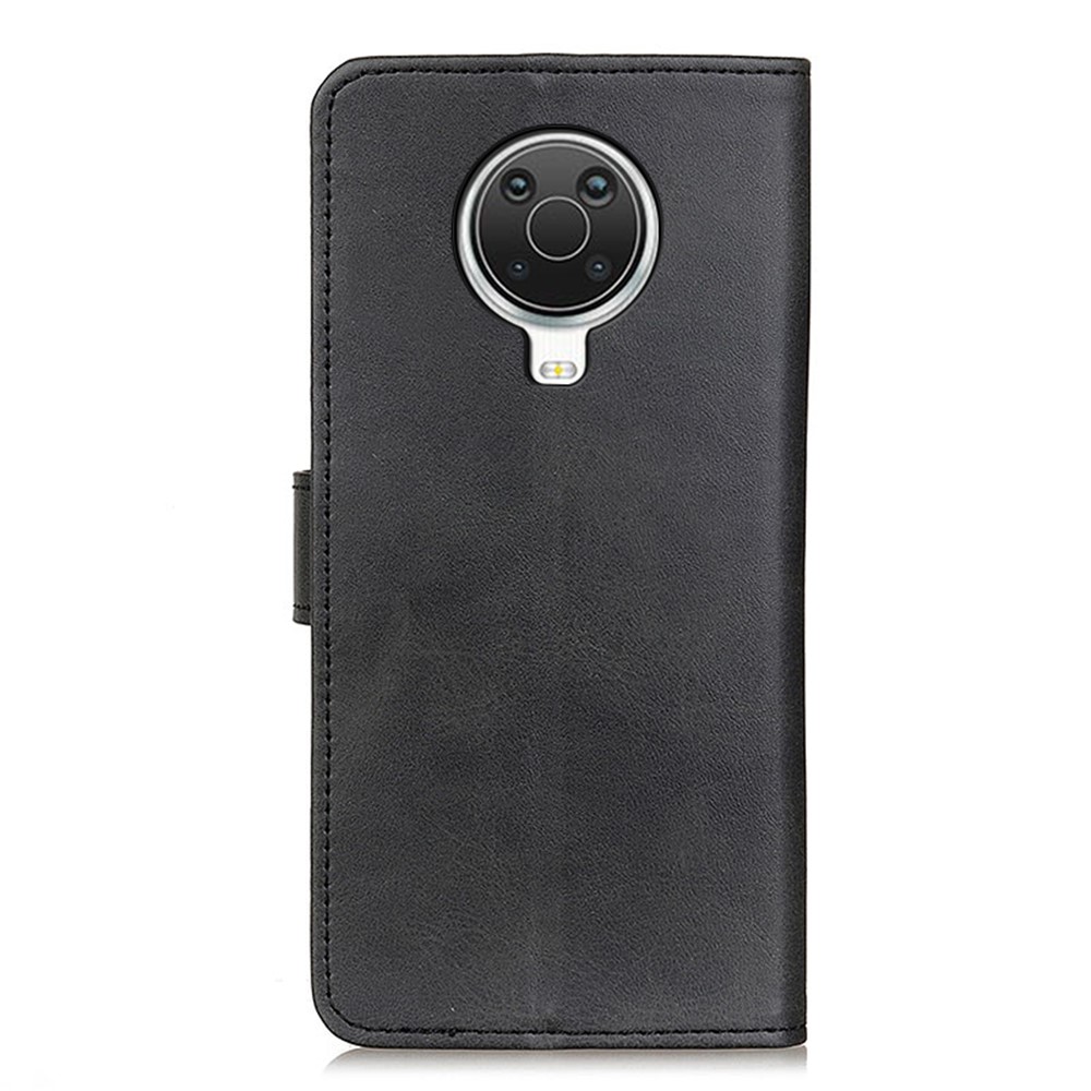 Folio Flip Wallet Cover Retro Style PU Leather Case for Nokia 6.3 - Black-10