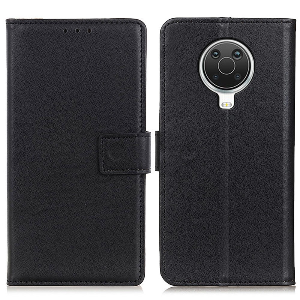 Magnetic Clasp Wallet Leather Shell Case with Stand Function for Nokia 6.3 - Black-1