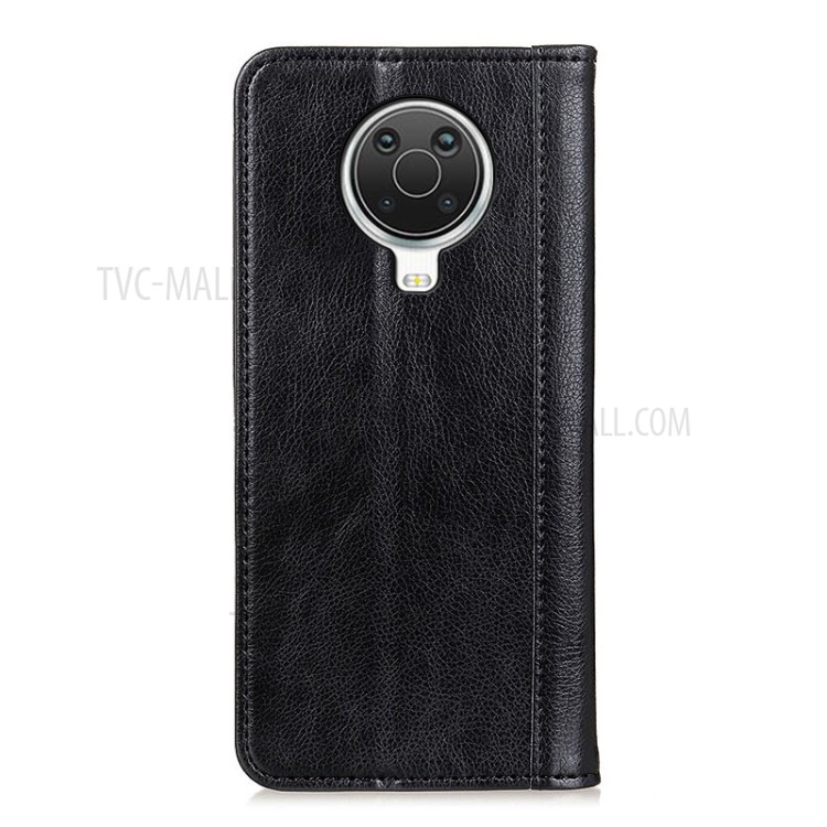 Auto-absorbed Litchi Texture Split Leather Wallet Case for Nokia 6.3 - Black-8
