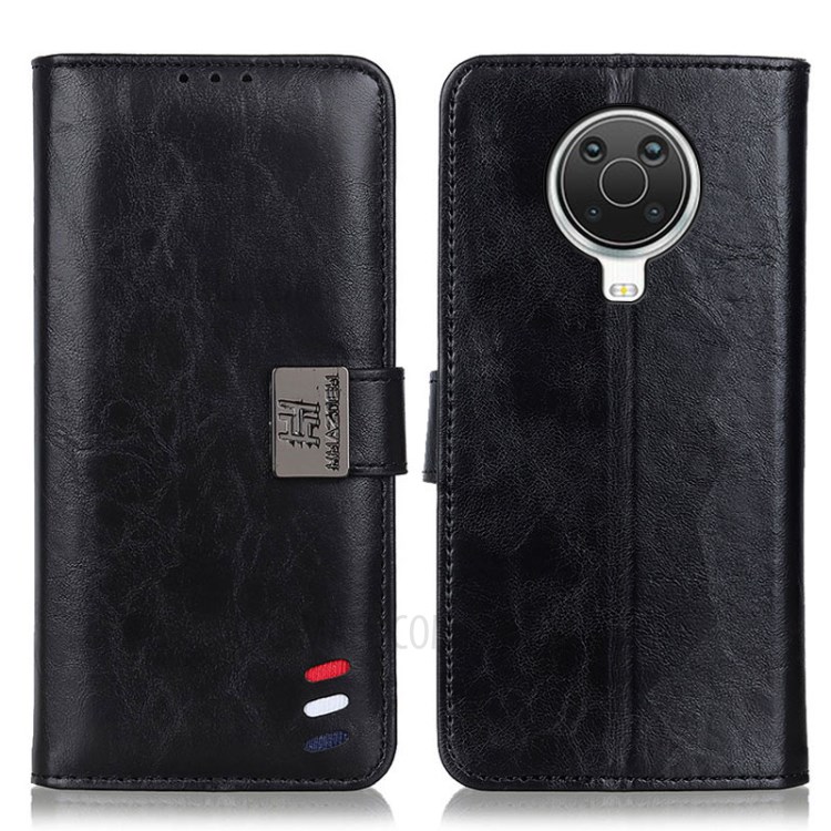 Wallet Stand Leather Phone Case for Nokia 6.3 - Black-1