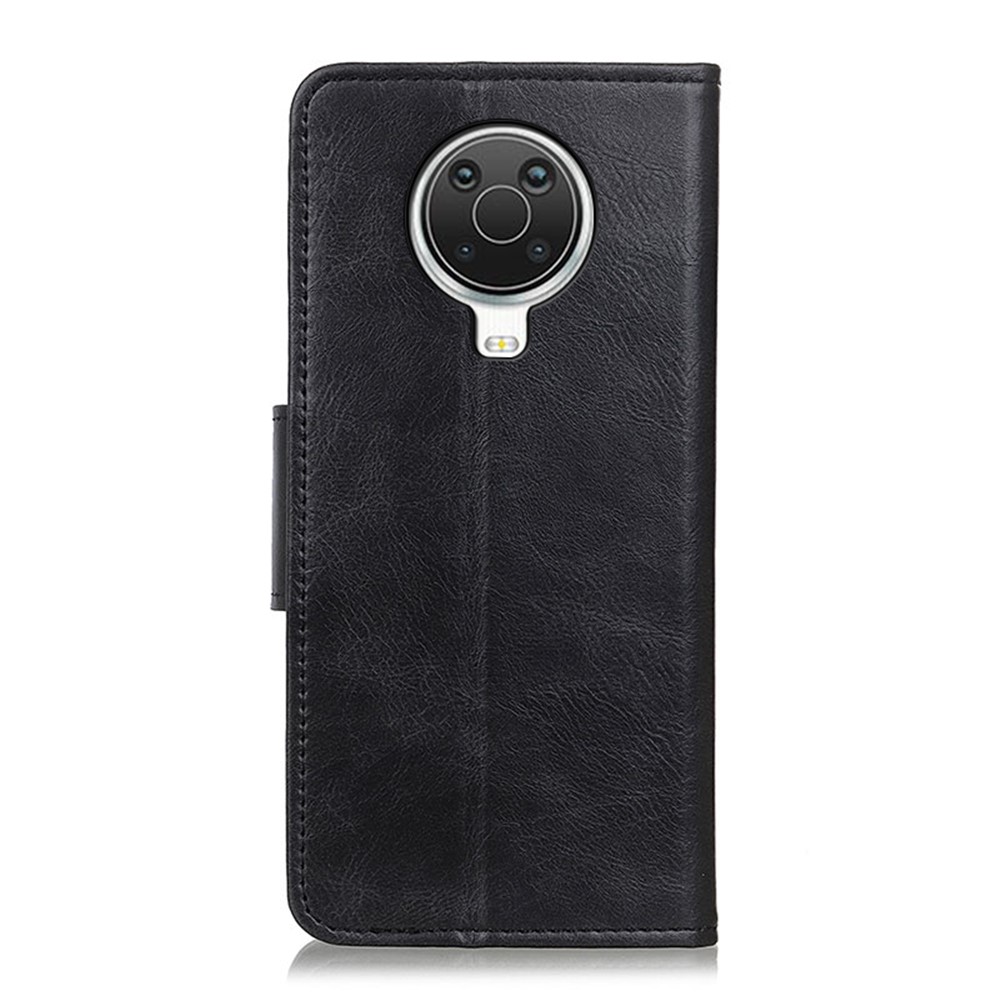 Crazy Horse PU Leather Wallet Stand Protector Cover for Nokia 6.3 - Black-8