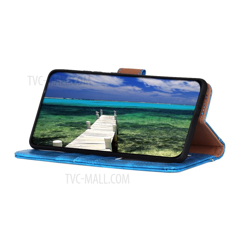 Crazy Horse Wallet Leather Stand Case for Nokia 1.4 - Blue-6