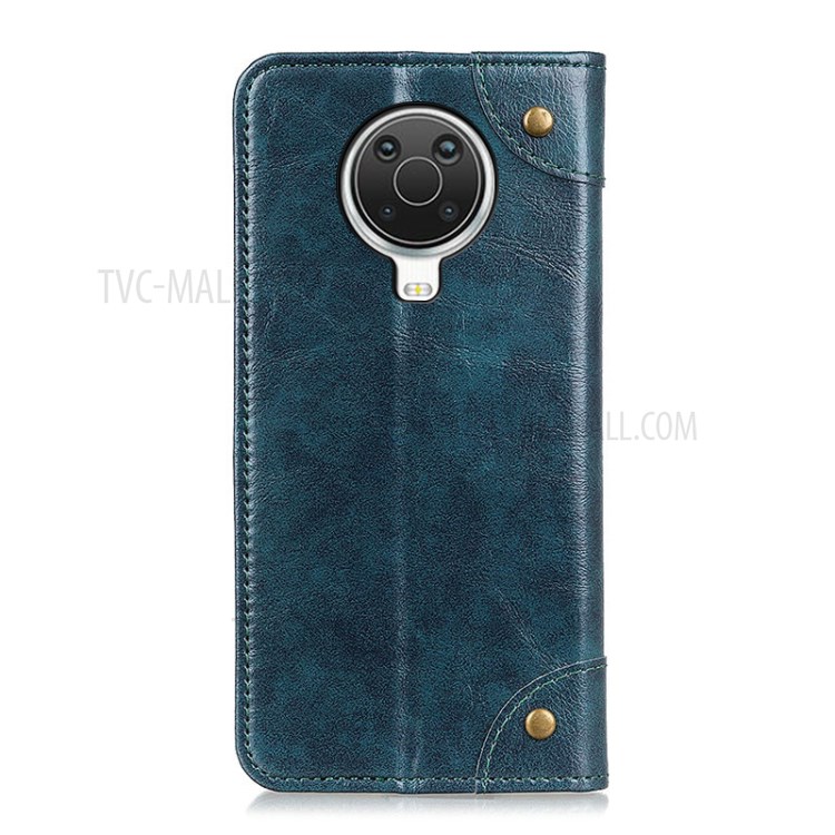 Auto-absorbed Leather Wallet Shell Case for Nokia 6.3 - Blue-7