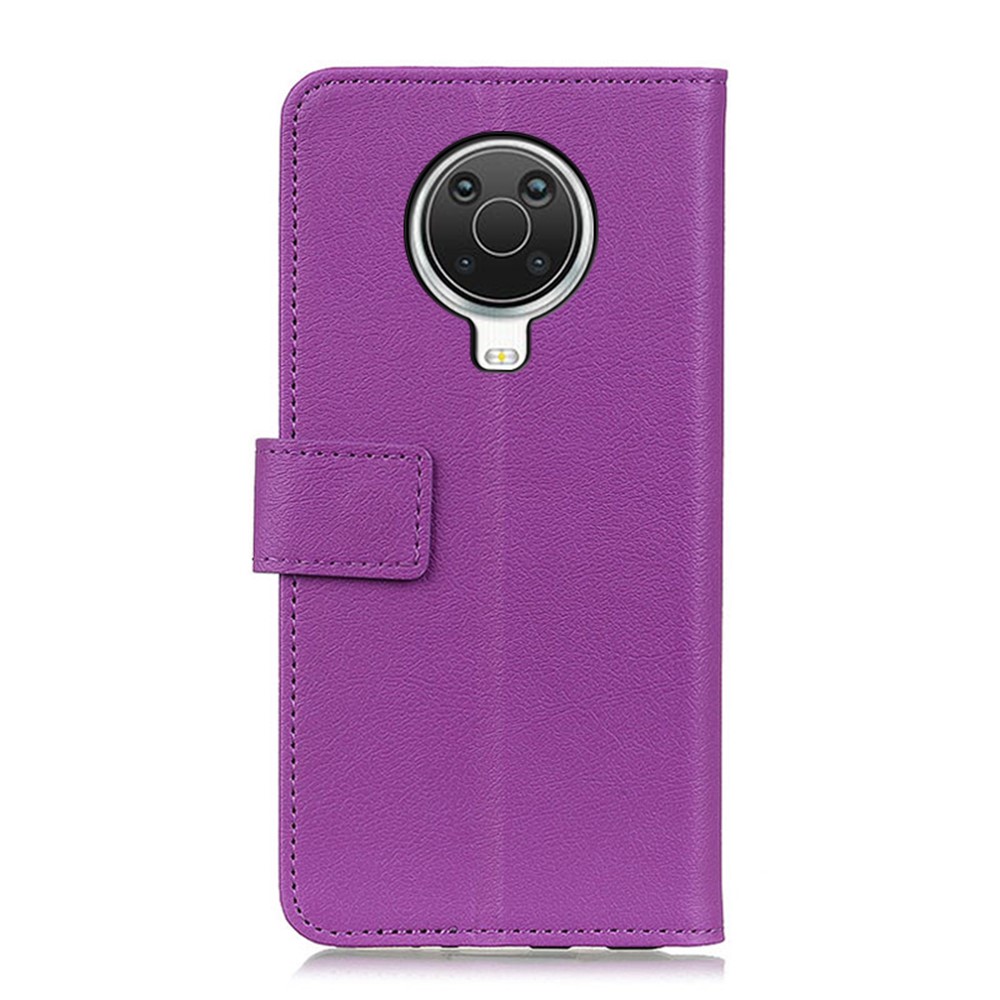 Wallet Leather Stand Case for Nokia 6.3 - Purple-3