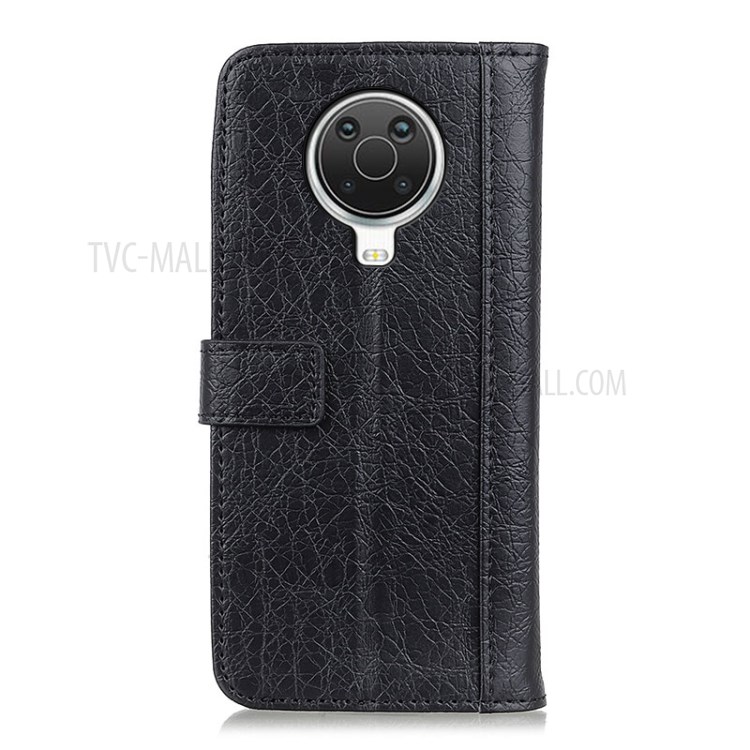 Rhino Grain Leather Wallet Case for Nokia 6.3 - Black-7