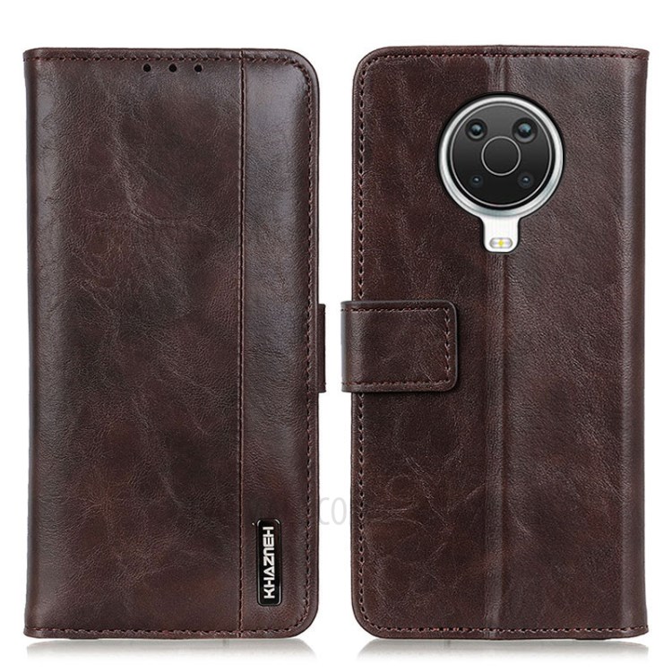 Wallet Leather Stand Case for Nokia 6.3 - Coffee-1