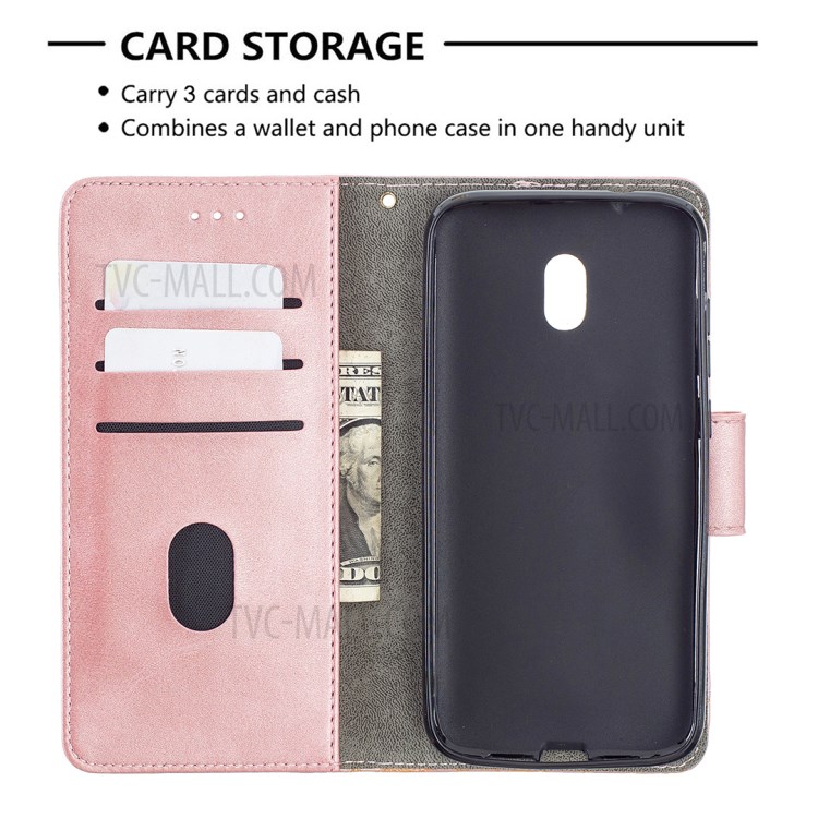 BF04 Crocodile Texture Splicing Wallet Stand Leather Protector Case for Nokia C1 Plus - Rose Gold-4