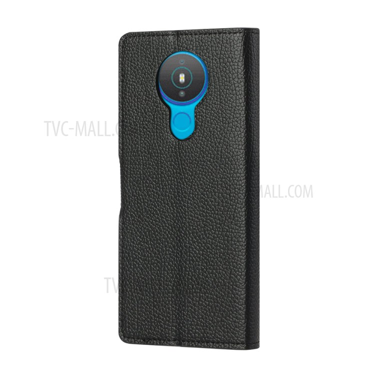Litchi Skin Flip Leather Phone Case Cover Wallet Stand for Nokia 1.4-4