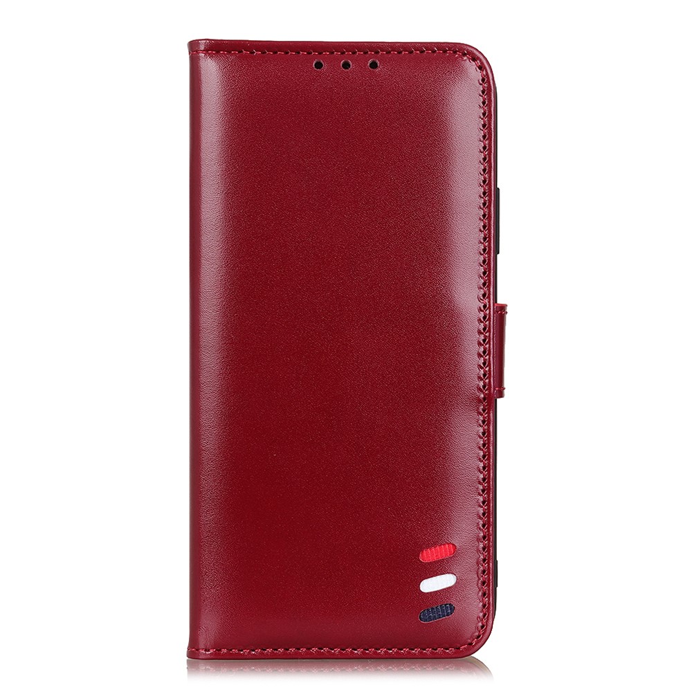 PU Leather Wallet Stand Design Mobile Casing for Nokia 1.4 - Red-5