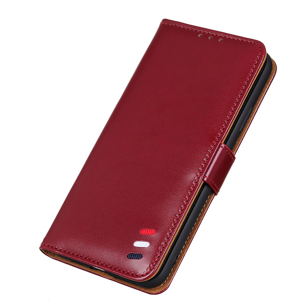 PU Leather Wallet Stand Design Mobile Casing for Nokia 1.4 - Red-6