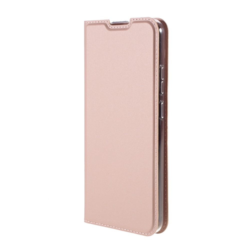 Auto-absorbed PU Leather Card Holder Phone Shell Cover Case Stand for Nokia 5.4 - Rose Gold-10