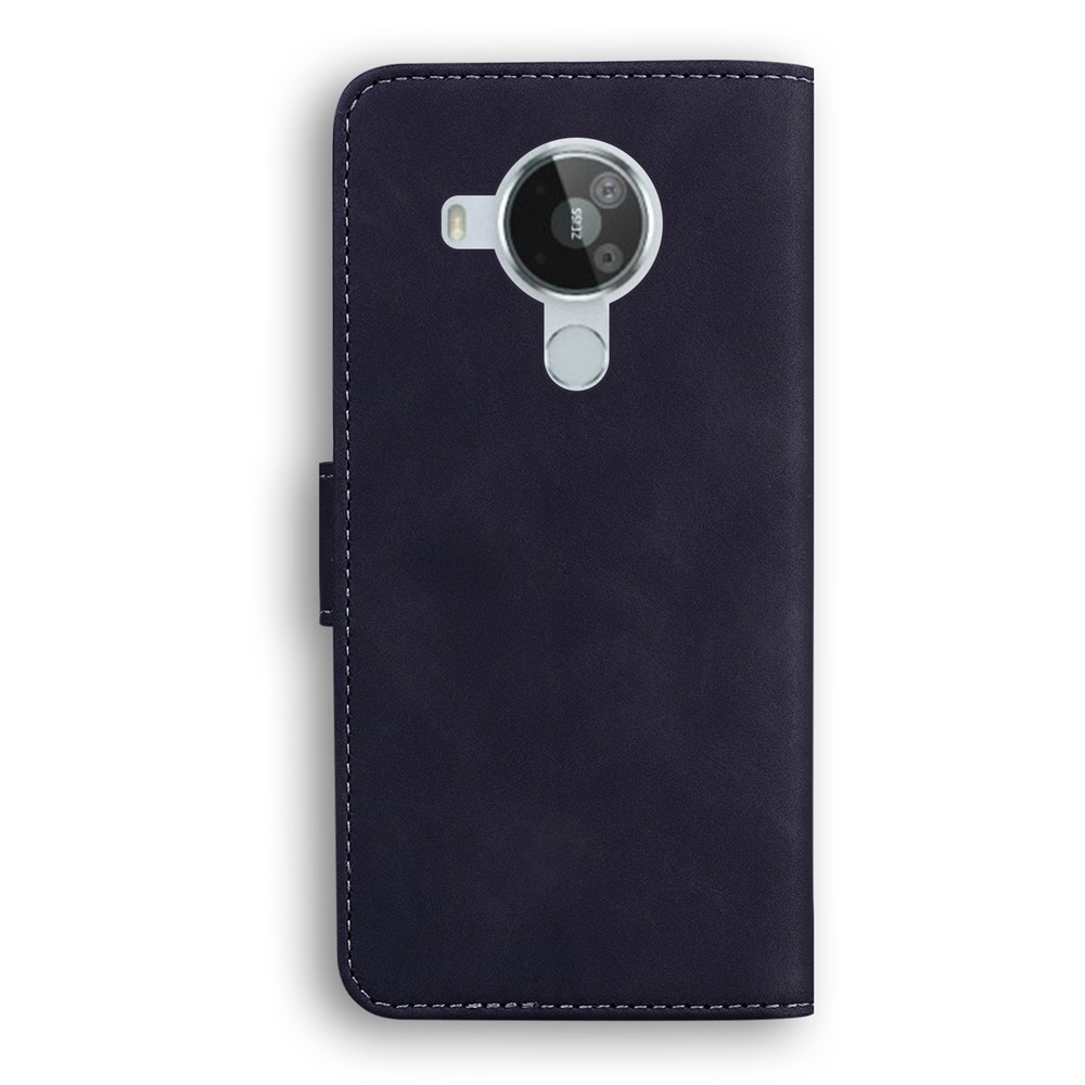 Wallet Stand Full Protection Flip Leather Phone Case for Nokia 7.3 - Black-4