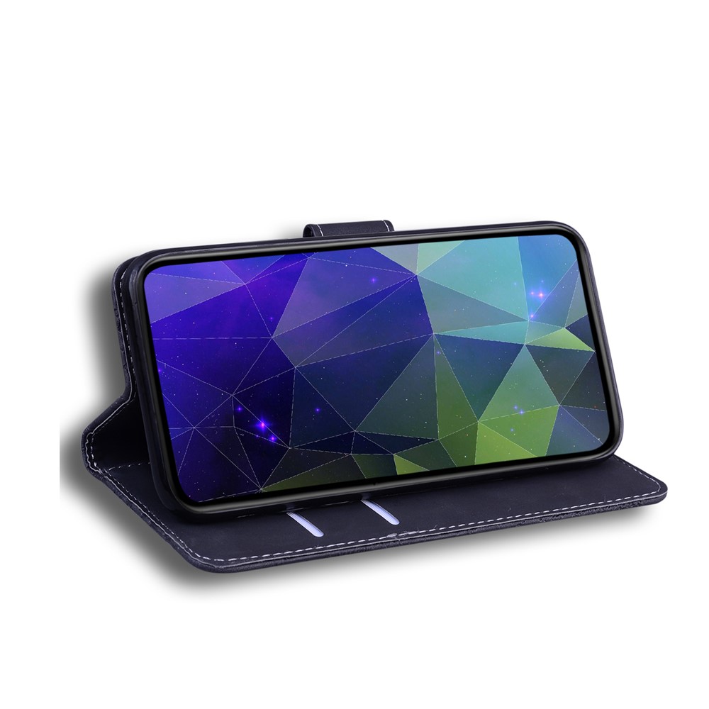 Wallet Stand Full Protection Flip Leather Phone Case for Nokia 7.3 - Black-6