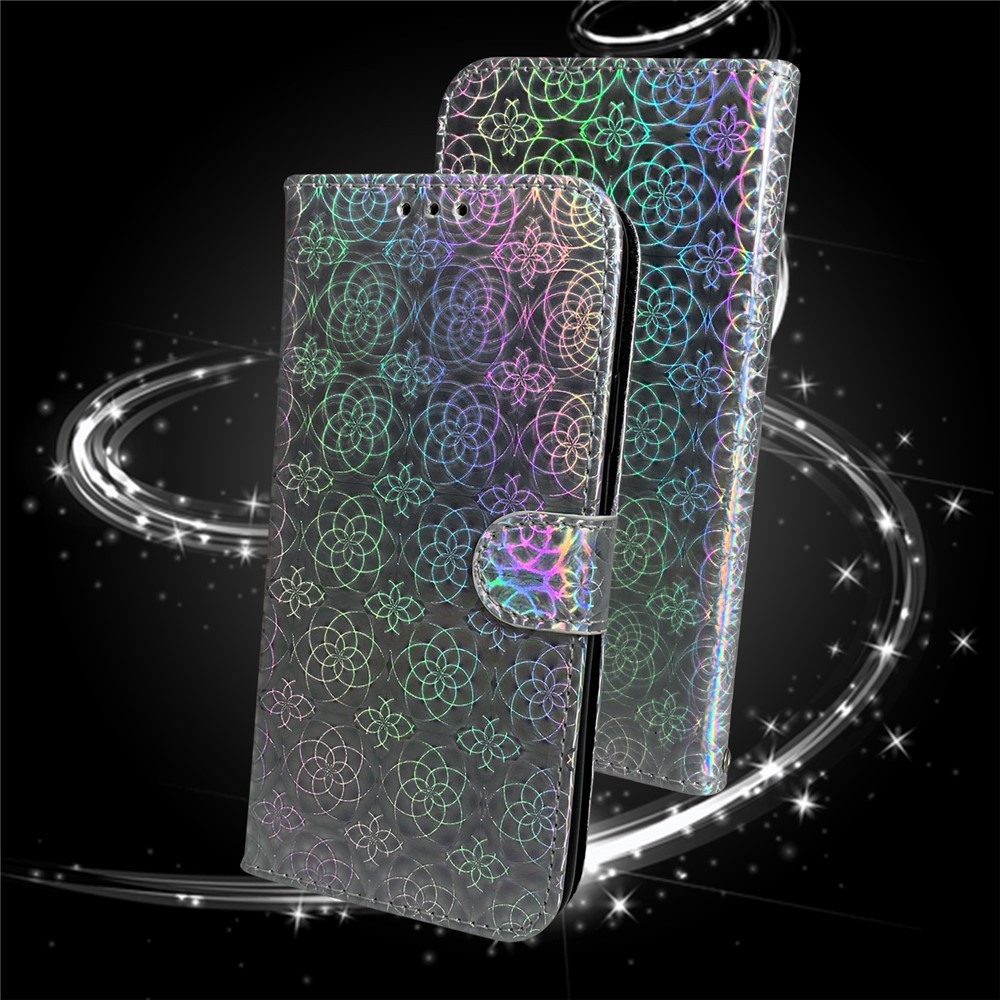 Flower Pattern Leather Stand Wallet Cover Case for Nokia 5.4 - Grey-5