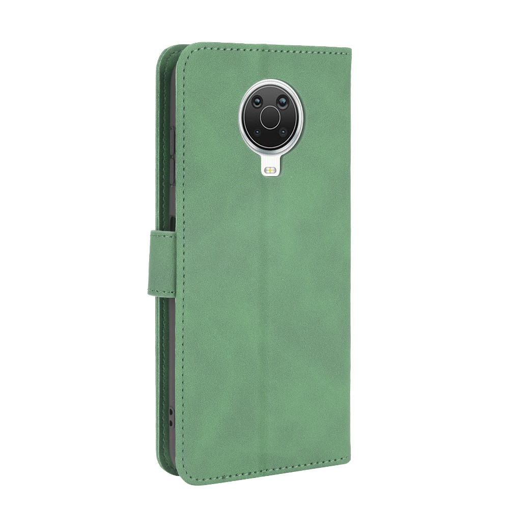 Skin-touch Feeling Leather Wallet Case for Nokia 6.3 Phone Cover with Supporting Stand - Green-3