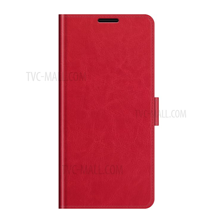 Crazy Horse Skin Leather Wallet Stand Cover Case for Nokia 1.4 - Red-6
