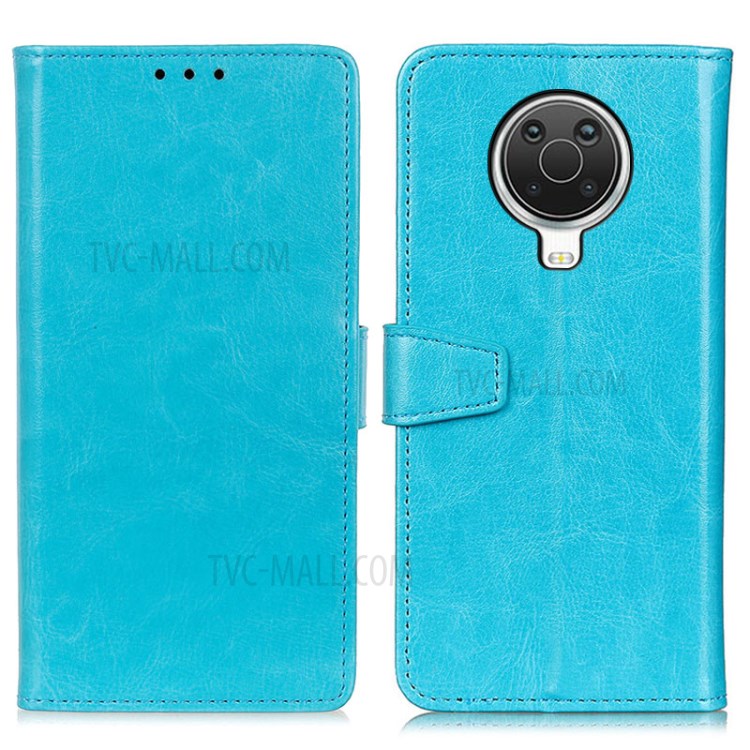 Full Protection Wallet Stand Design Leather Phone Shell Case for Nokia G10/G20 - Blue-1