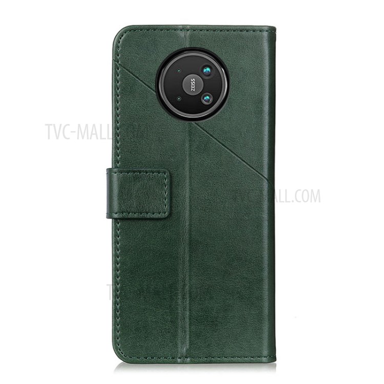 Full Protection Wallet Stand PU Leather Phone Protection Shell Case for Nokia 8V 5G - Green-2