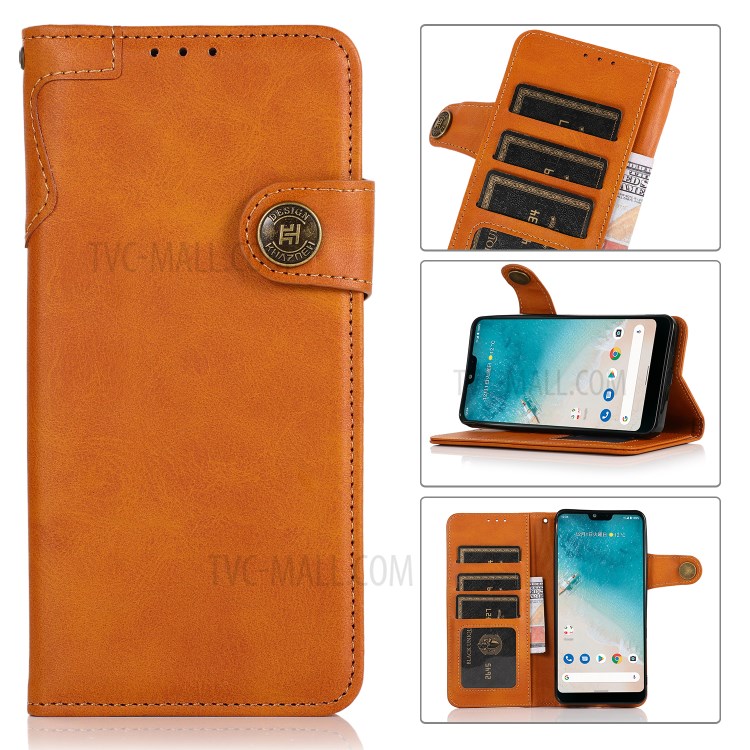 KHAZNEH Full Protection PU Leather Stand Wallet Shockproof Mobile Phone Cover for Nokia 8V 5G - Brown-9