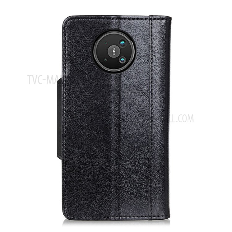 Wallet Design PU Leather Full Protection Phone Case with Stand for Nokia 8 V 5G - Black-7