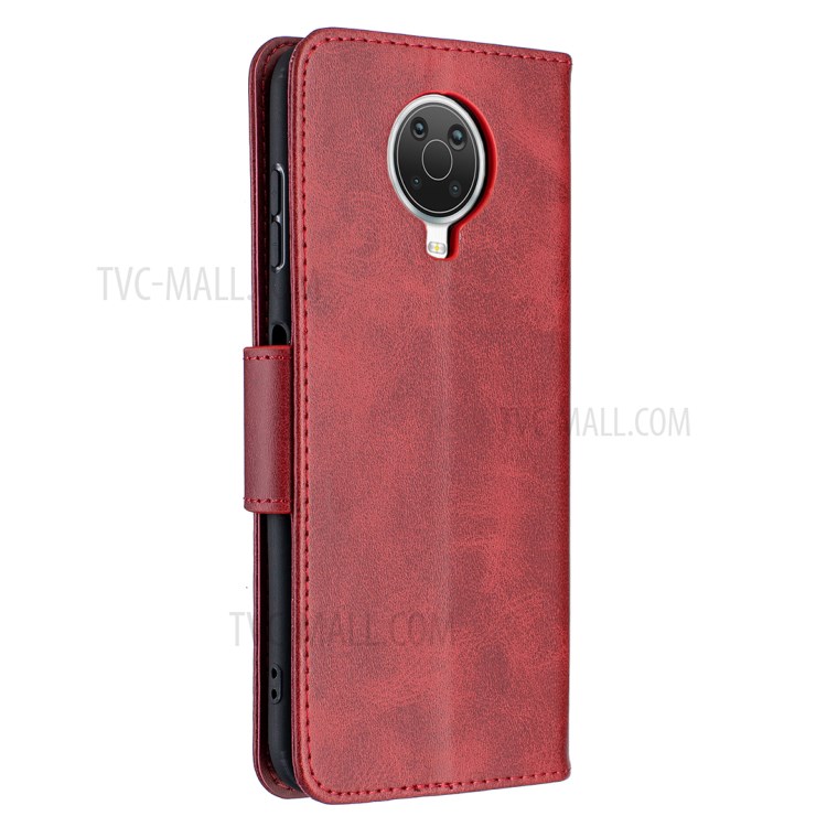 Wallet Leather Stand Case for Nokia G20 - Red-5