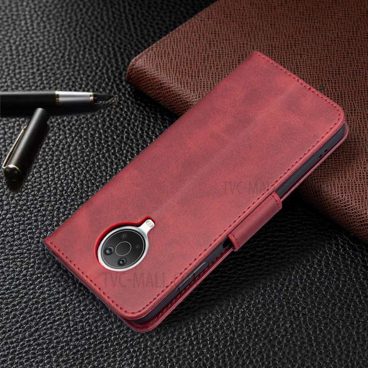 Wallet Leather Stand Case for Nokia G20 - Red-8