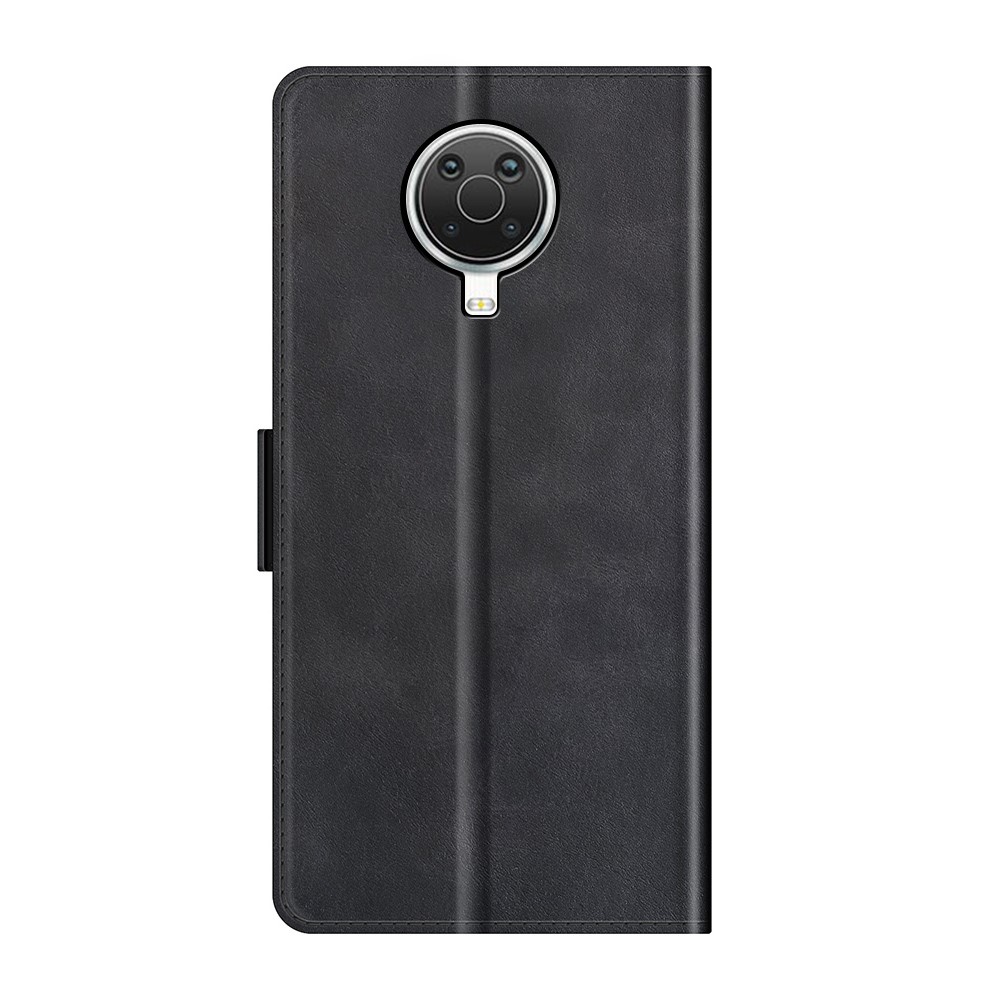 Magnetic Double Clasp PU Leather Wallet Stand Case Shell for Nokia G20 - Black-3