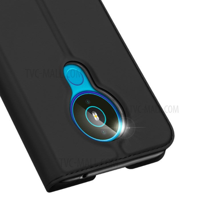 DUX DUCIS Skin Pro Series Card Slot Stand Leather Cell Phone Case Shell for Nokia 1.4 - Black-3