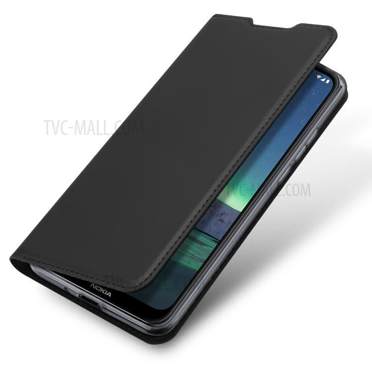 DUX DUCIS Skin Pro Series Card Slot Stand Leather Cell Phone Case Shell for Nokia 1.4 - Black-4