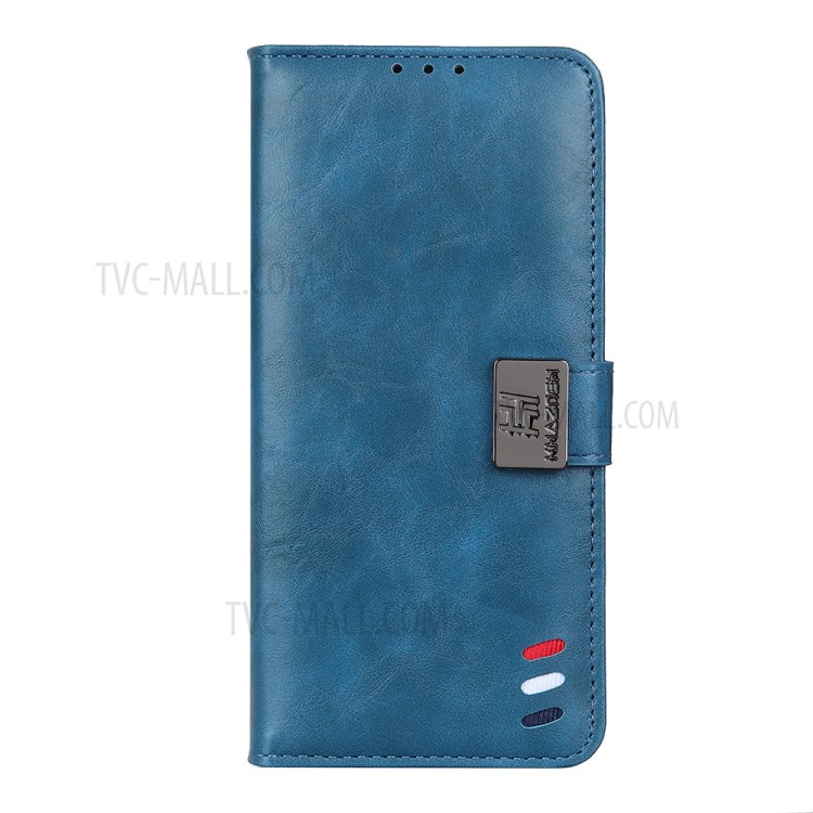 PU Leather Wallet Design Phone Stand Case Shell for Nokia C10/C20 - Blue-3