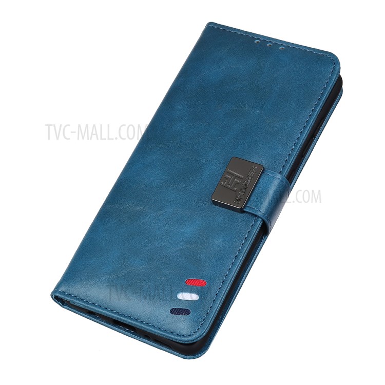 PU Leather Wallet Design Phone Stand Case Shell for Nokia C10/C20 - Blue-6
