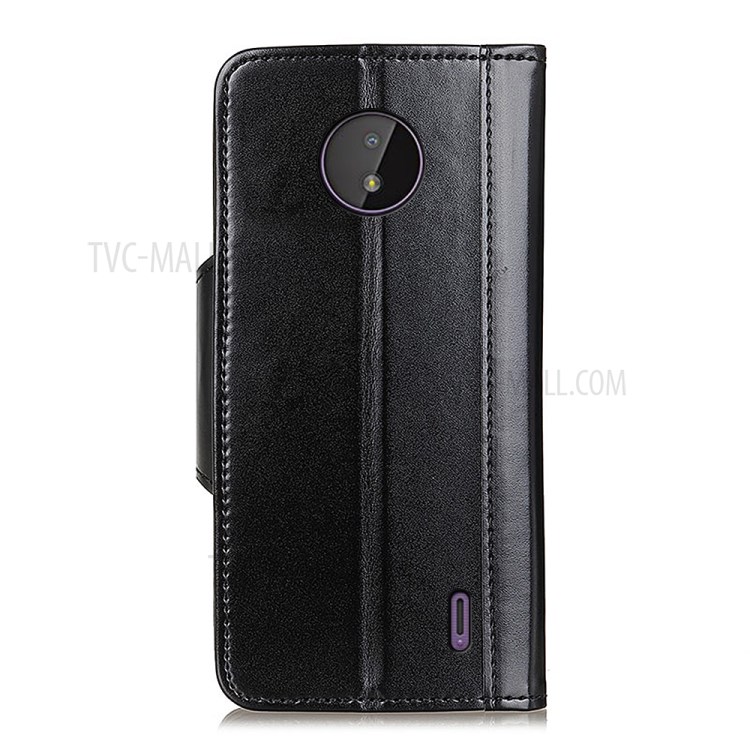 Magnetic Clasp PU Leather Wallet Case Stand Shell for Nokia C10/C20 - Black-3