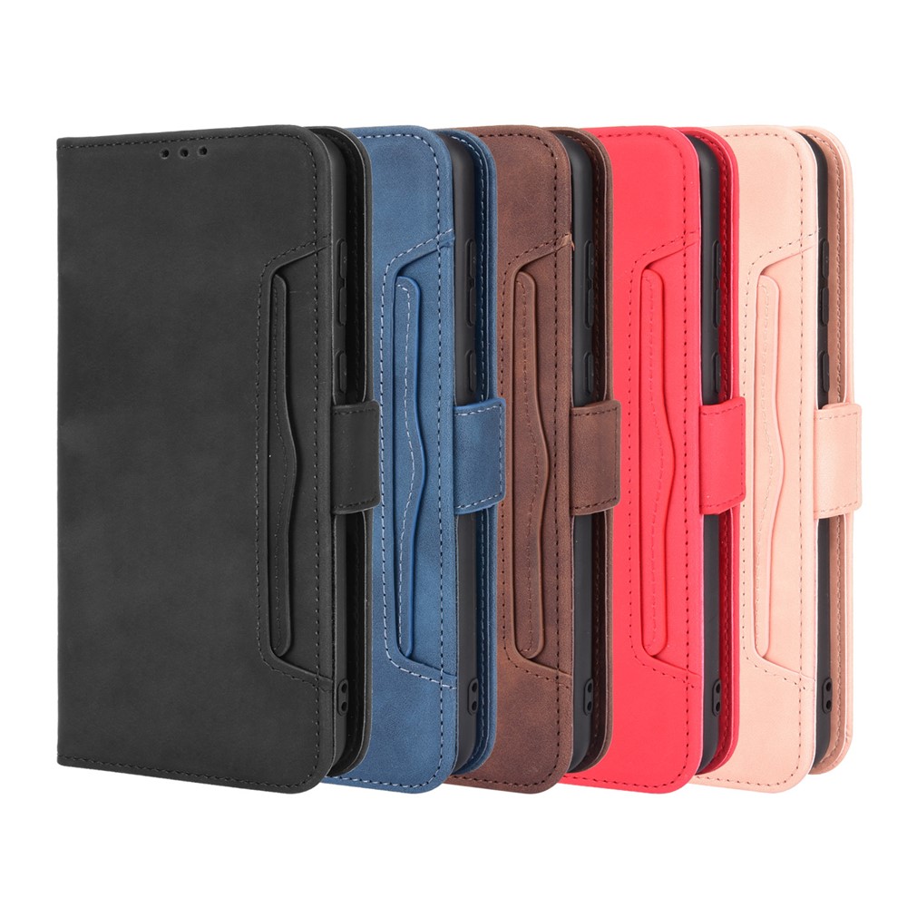 For Nokia C30 Quality PU Leather Phone Cover Shock Resistant Phone Cover Leather Phone Wallet Stand Protective Case - Brown-11