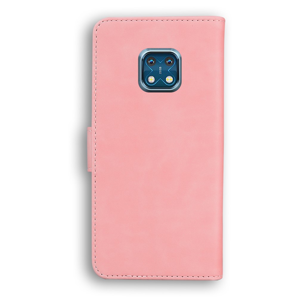 Scratch Resistant TPU PU Leather Protective Phone Case Shell with Stand and Wallet for Nokia XR20 - Pink-3