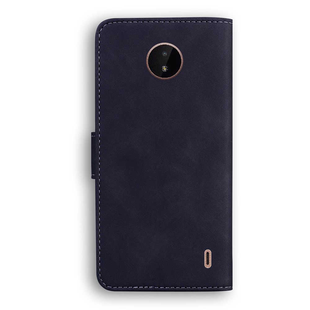 Scratch Resistant Anti-Drop High-quality Leather Protective Phone Case Shell with Stand and Wallet for Nokia C10/C20 - Black-3