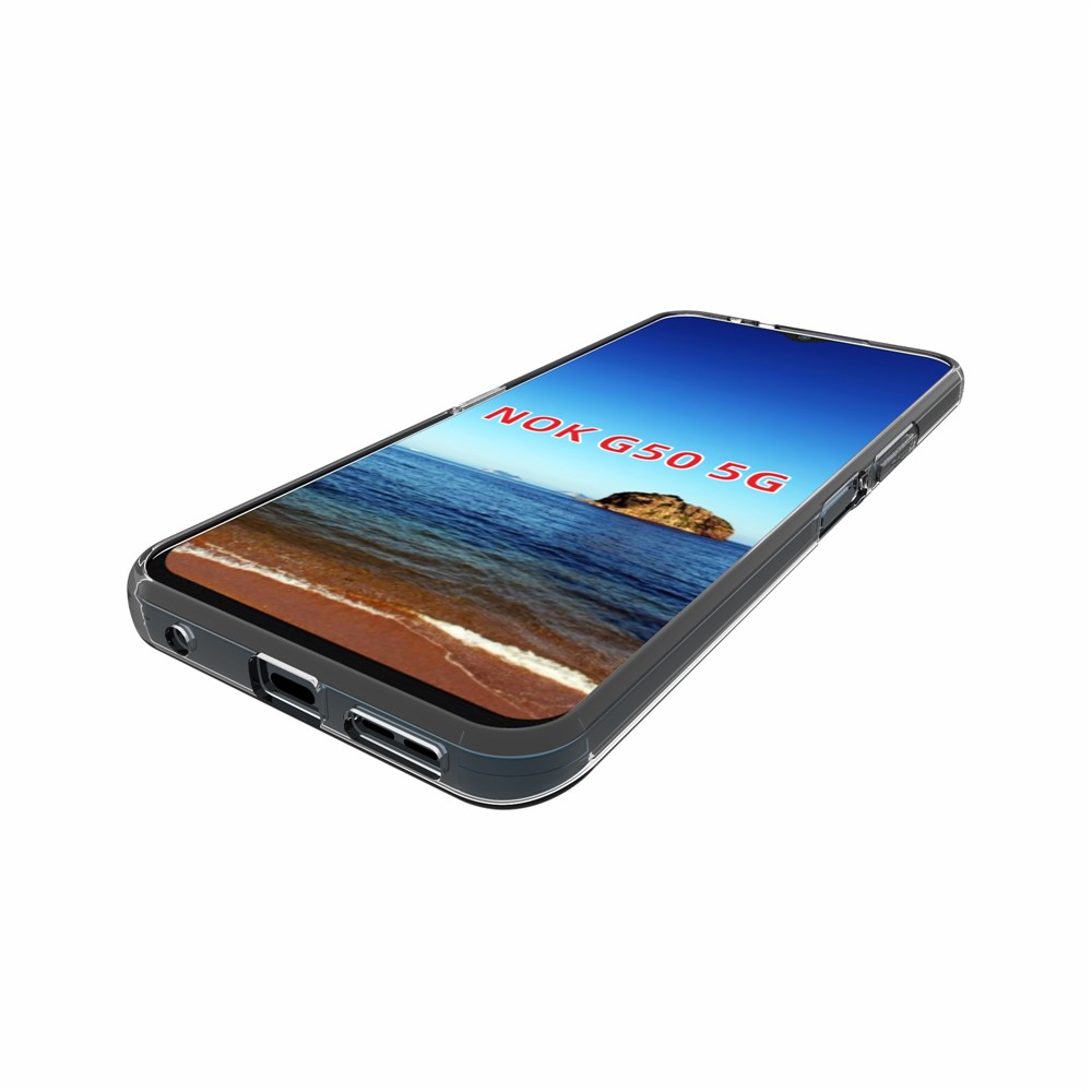 10Pcs/Pack Flexible Clear TPU Watermark-Free Inner Scratch-Resistant Protective Case Cover for Nokia G50 5G-6