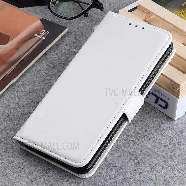 Crazy Horse Texture PU Leather + TPU Protective Cover Case with Wallet Stand for Nokia G50 - White-7