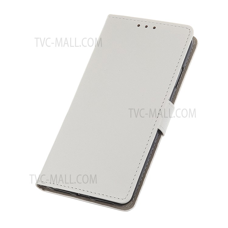 Solid Color Textured PU Leather + TPU Full Protective Phone Cover Stand Wallet Shell for Nokia G50 - White-6