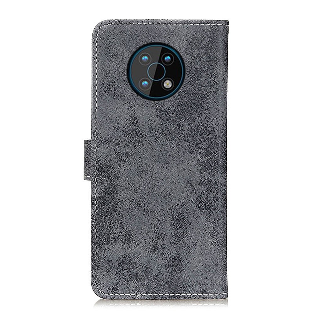Retro Style PU Leather Stand Design Well-Protected Case Phone Cover with Card Slots and Cash Pocket for Nokia G50 - Grey-3